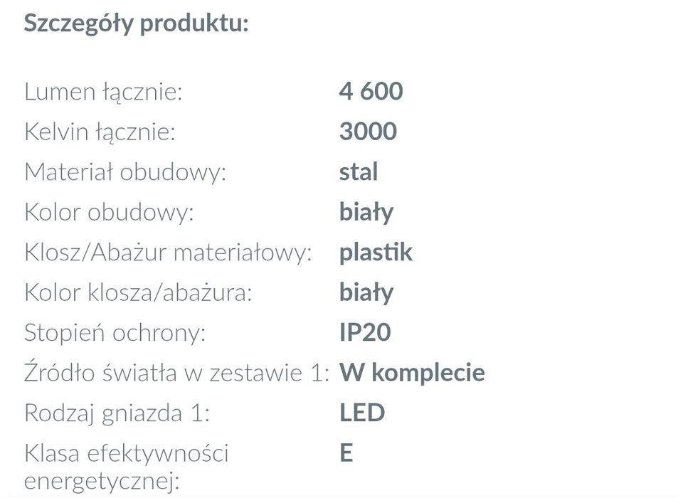 POGLIOLA Plafon LED 50 cm lampa sufitowa