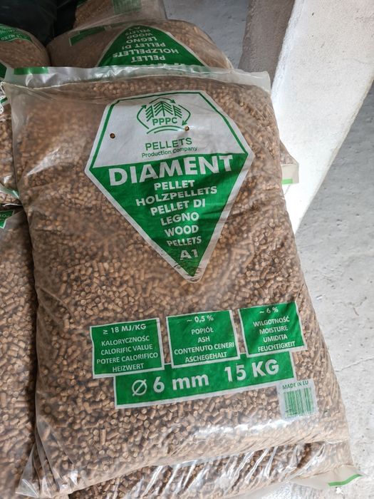 Pellet diament 1050kg iglasty 6mm dostawa gratis