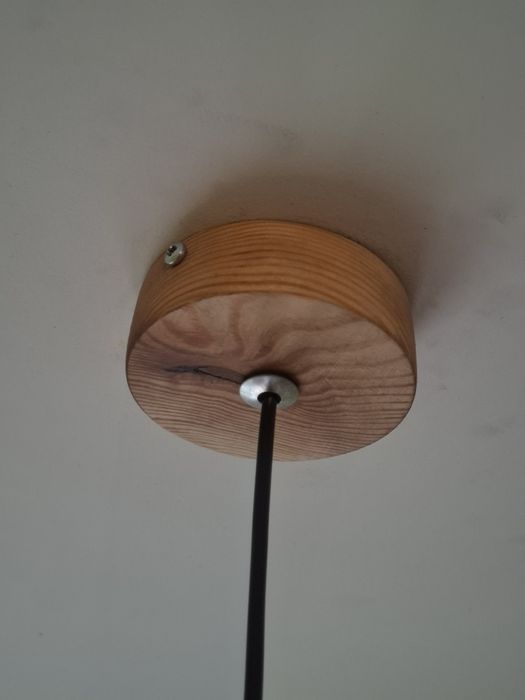 Ręcznie robiona lampa z butelki po winie - Loft/Rustic - Unikatowa!
