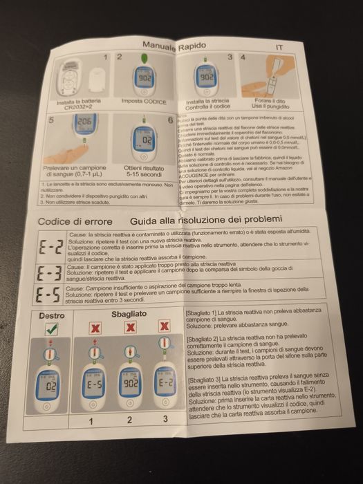 Medidor de Glicose, Cetonas e Ácido Úrico ACCUGENCE 3-em-1 (Novo)