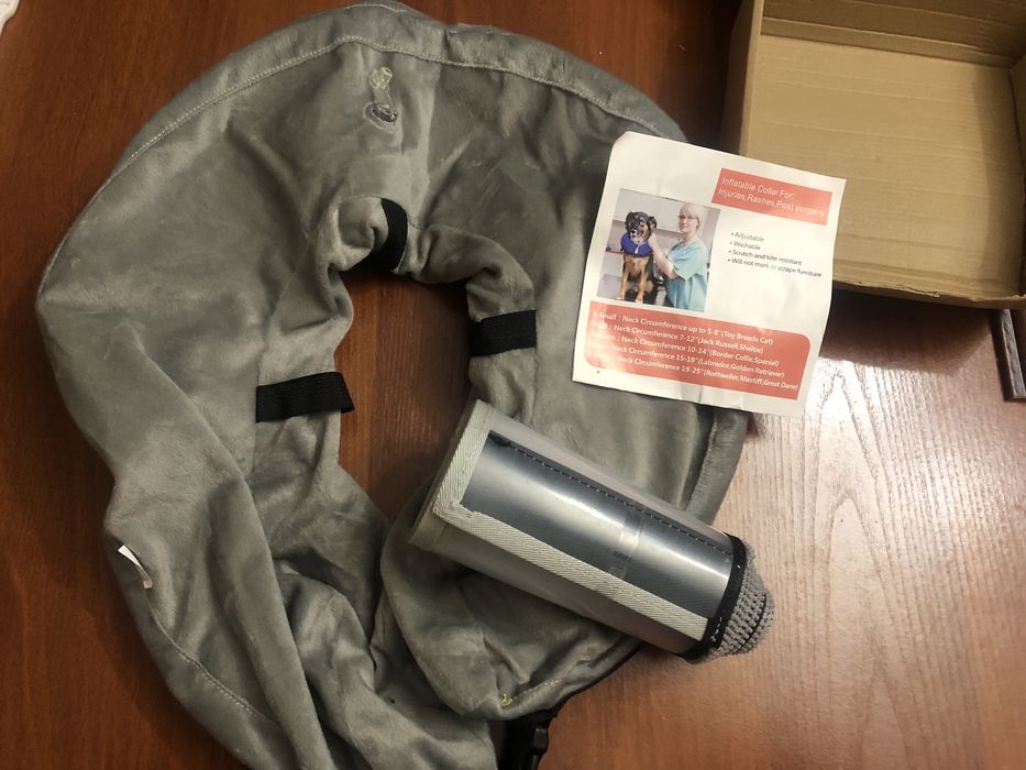 Собачий надувний захисний нашильник проти вилизування ран