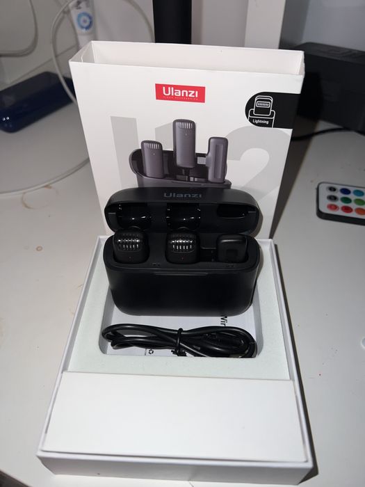 Mikrofony bezprzewodowe ulanzi lighthing iphone
