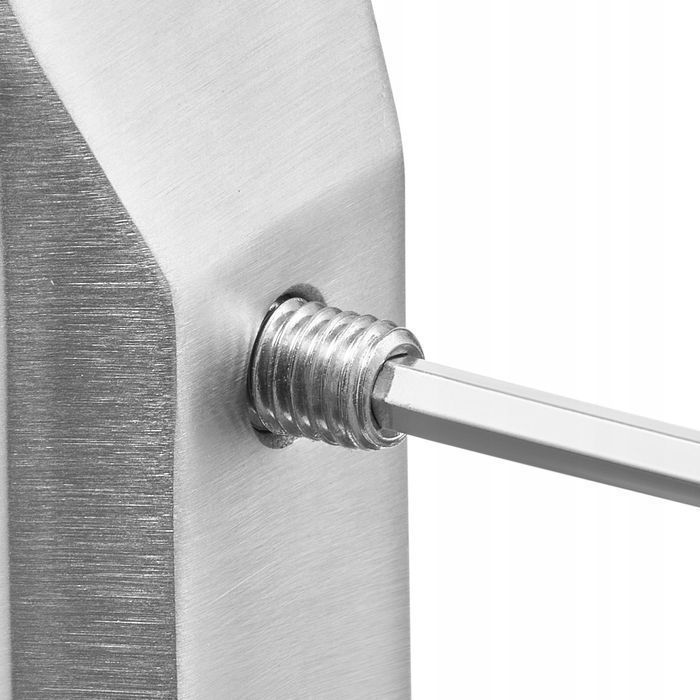 Zacisk do balustrady szklanej VEVOR Srebro 3 mm 100 x 100