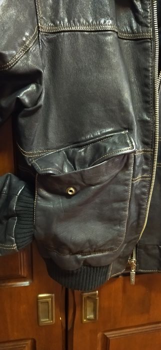 Кожаная куртка пилот