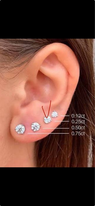 Продам серьги пуссеты по 1 шт.