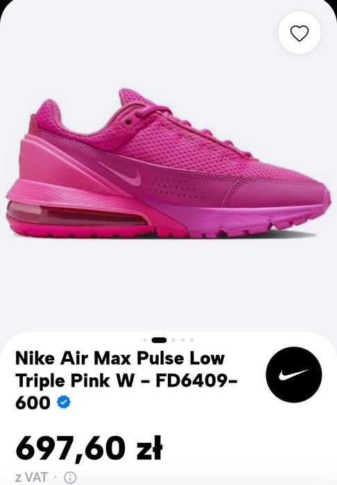 Nike Air Max Pulse 38,5 nowe