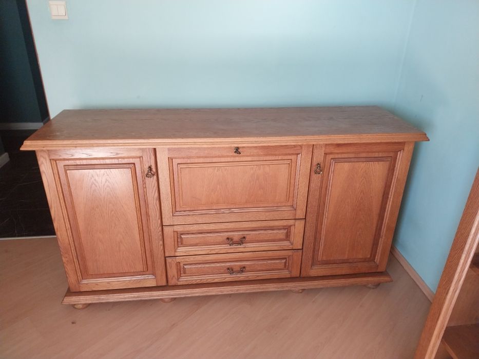Witryna i Komoda / Szklana 5 półek + Komoda 170 cm - Szerokośći .