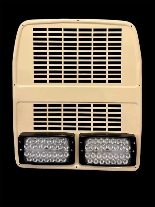 Siatka maski grill Ursus C-330 C-360 malowana proszkowo + 2 lampy LED