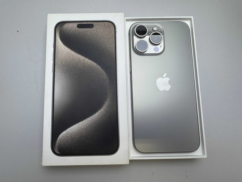 iPhone 15 Pro Max 256GB Natural Titanium/ 88%/ Stan B.Dobry+/ Sklep Wrocław