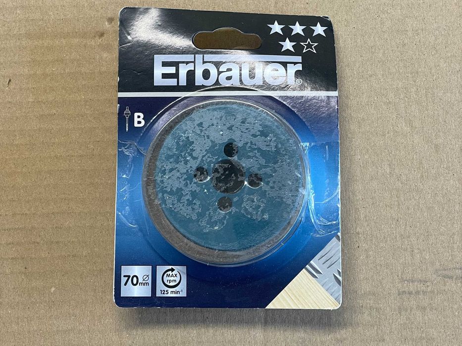 Otwornica 70mm do Drewna Laminatu Plastiku Blachy Erbauer