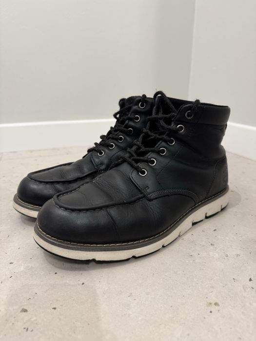 Czarne skórzane buty męskie Big Star – rozmiar 42