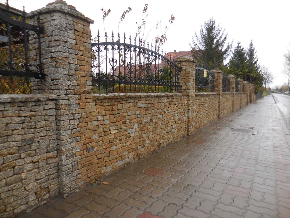 Kostka, płytki granitowe, kamień na ogrodzenia 10/10/3