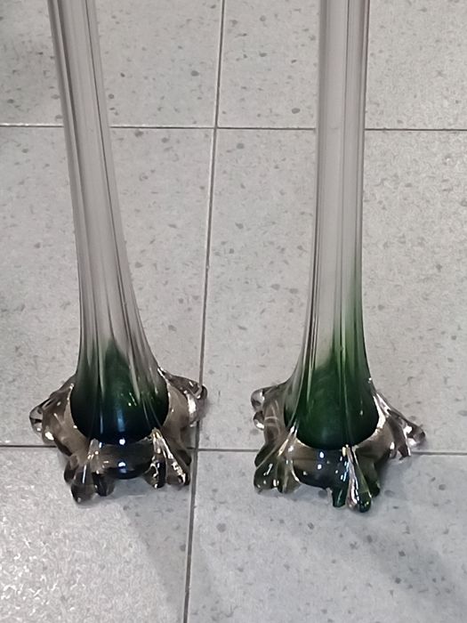 2 solitários antigos muito altos com 80 cm de altura
