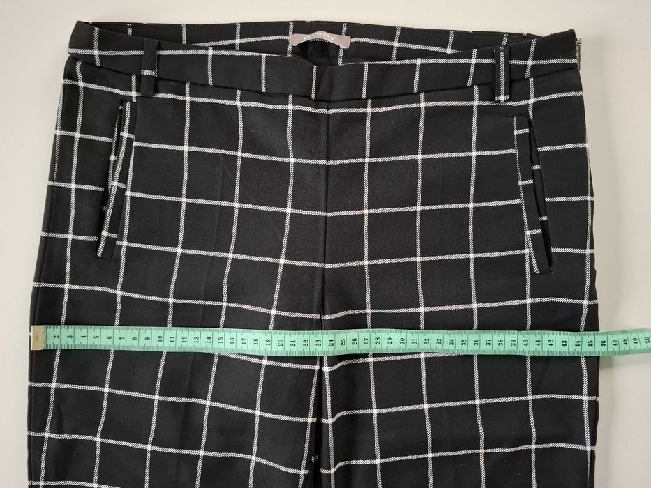 Spodnie materiałowe w kratkę Orsay 36