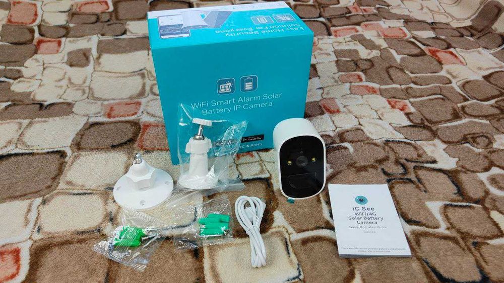 Автономна вулична камера відеонагляду Icsee з акумулятором 2МP TD3-GK2