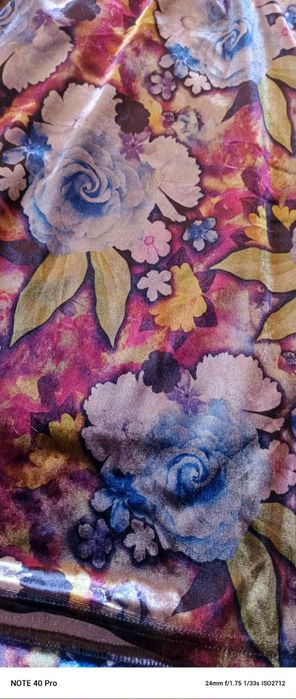 Aksamitna welurowa sukienka damska Solo XL 42 14