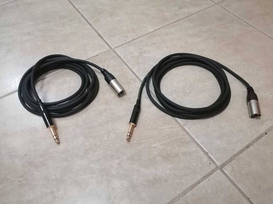 Cabos Áudio p/ Monitores Estúdio - Novos