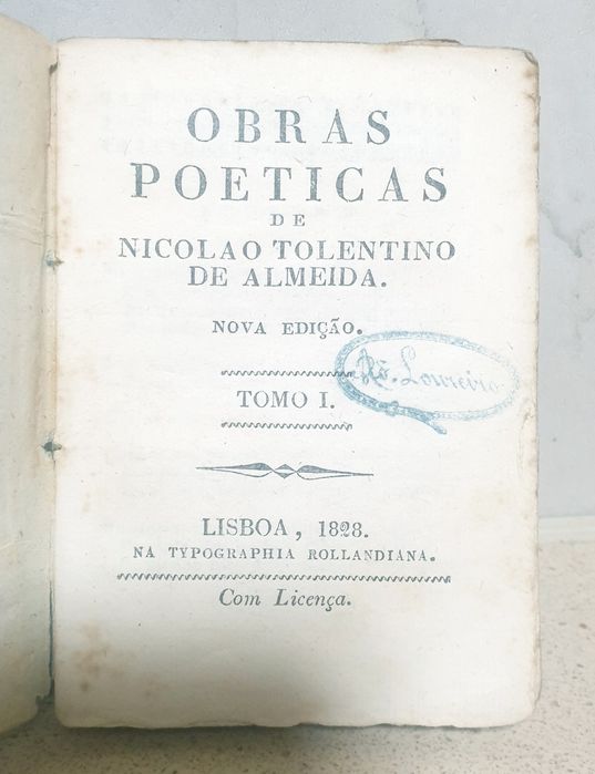 Conjunto de 3 livrinhos de 1828: Nicoláu Tolentino de Almeida