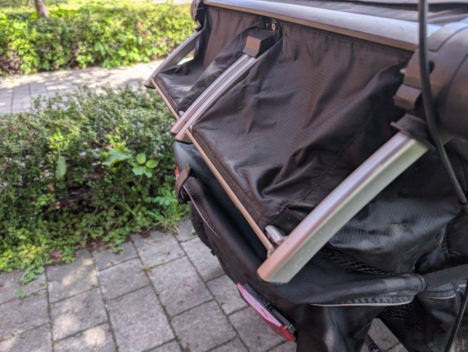 Przyczepka Thule Chariot Sport 2 hamulec, uchwyt do roweru