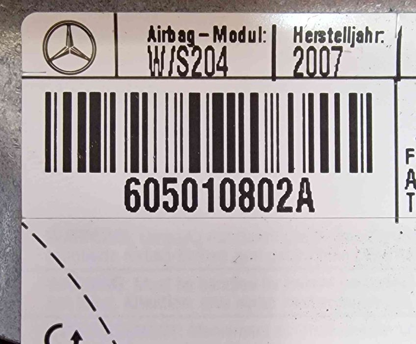 Airbag Banco Direito MERCEDES-BENZ C-CLASS T-Model (S204) ano 2008