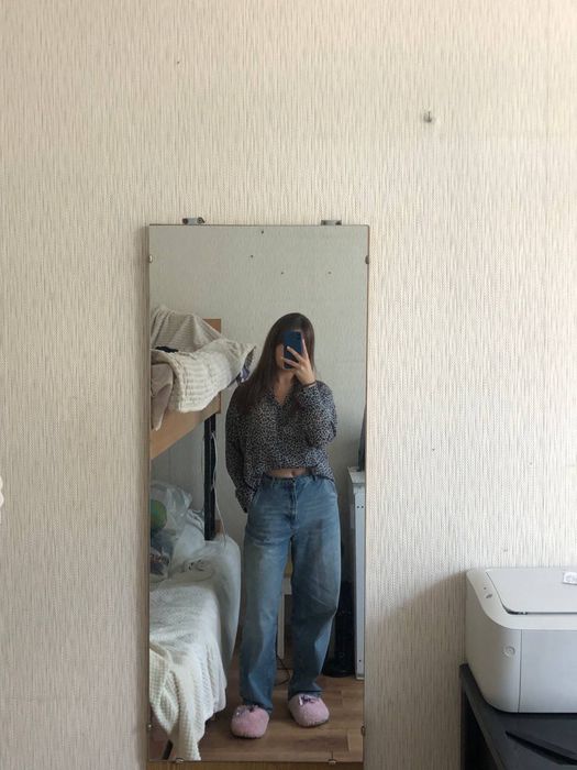 Джинси сині багги