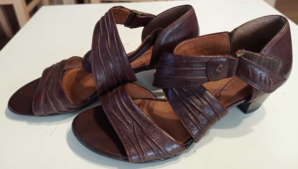Sandały buty Medicus skórzane brązowe r 36 23,5cm
