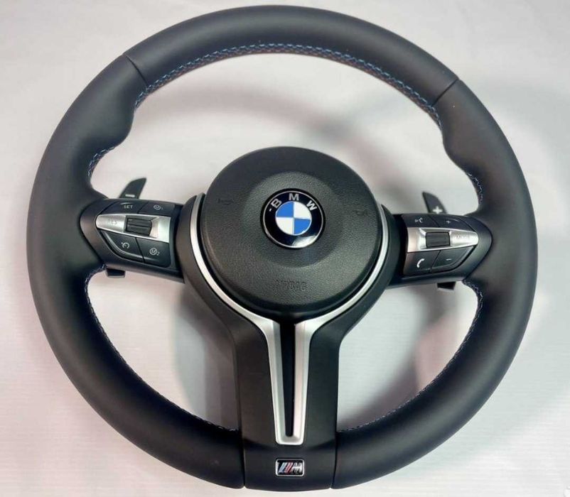 ‼️ Тюнінг Кермо BMW M Sport ‼️Ціна з подушкою Air Bag! Шкіряний Спортивний Руль Nappa M3 для БМВ F30 F31 F32 F33 F36 F20 F21 F10 F11 X3 F25 X5 F15