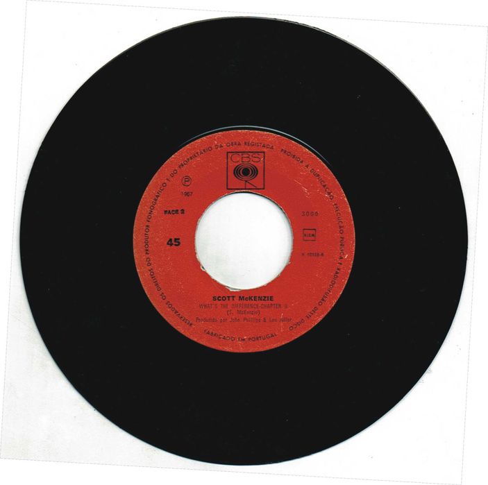 The Voice Of Scott McKenzie -  Like An Old Time Movie - 1967 - 45 rpm