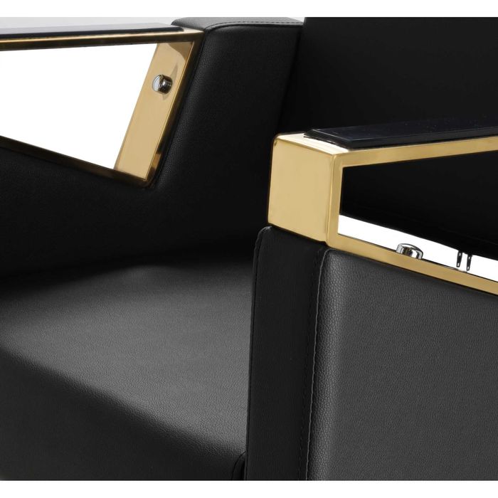 Перукарське крісло TOMAS Gold на гідравліці з підставкою для ніг Нові