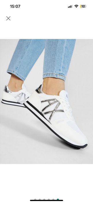 Кроссівки білі AX armani exchange оригінал