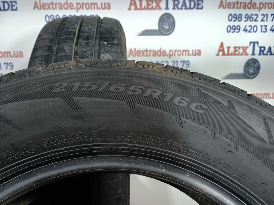 2 шт 215/65 R16C цешка Nexen WinGuard WT1 зимові шини б/у, 7 мм