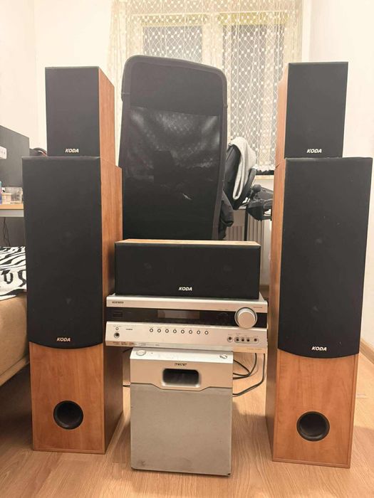 kolumny koda ze wzmacniaczem onkyo i subwoofer sony