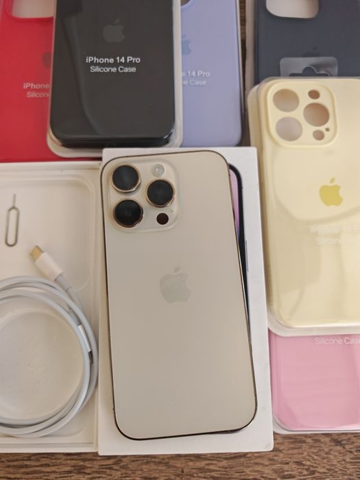 iPhone 14 Pro 6.1" 128GB Gold  Bom estado  Aceito Retomas