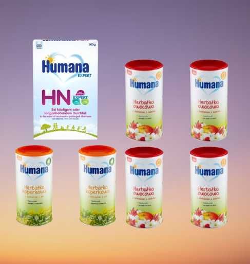 Детская смесь Humana HN - Деткский чай Humana фруктовый та укропный растворимый