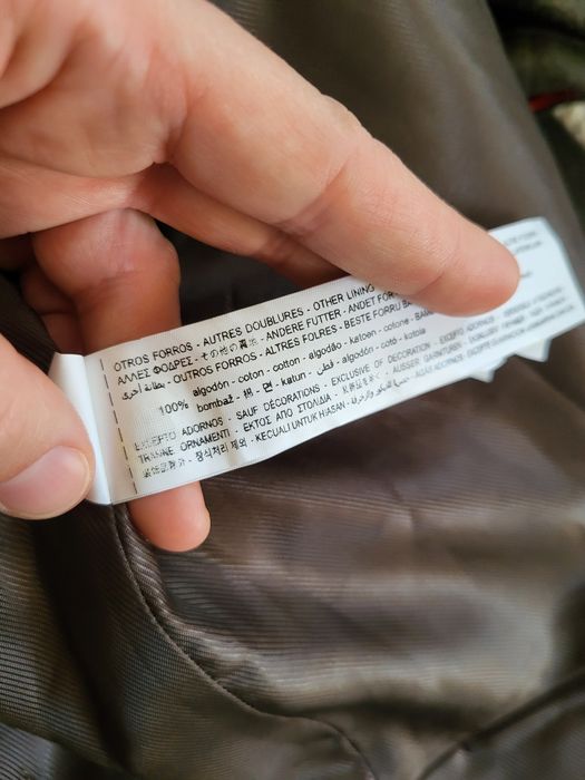 Damski militarny płaszcz Zara wełna