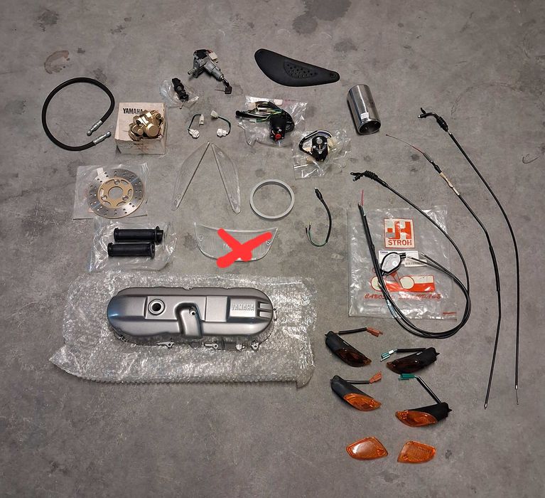 Yamaha Cr50 Target peças novas