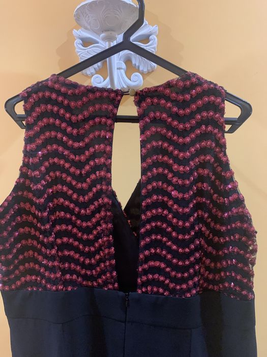 Macacão “TCO” 3XL (46) vermelho com lantejoulas + azul escuro novo