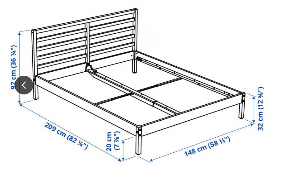 Estrutura cama de casal