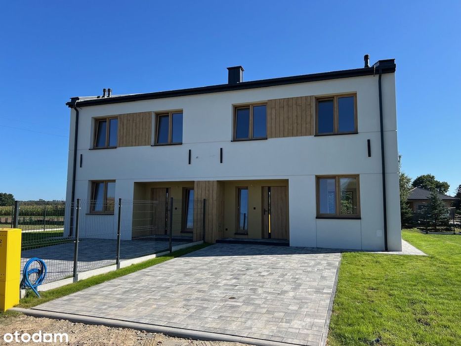 Mieszkanie 95m2 z czterema pokojami, strychem 42m2 i działka 4,3ar