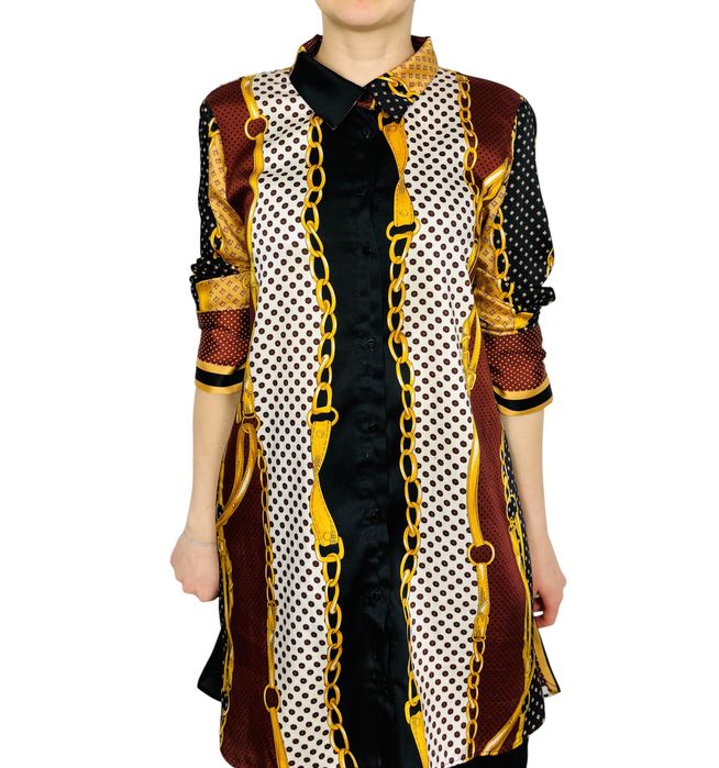 Koszula-tunika w łańcuchowy wzór L 40