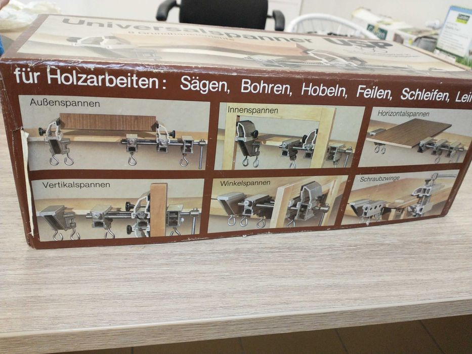 Niemieckie imadło stolarskie usp 100 , zaciski