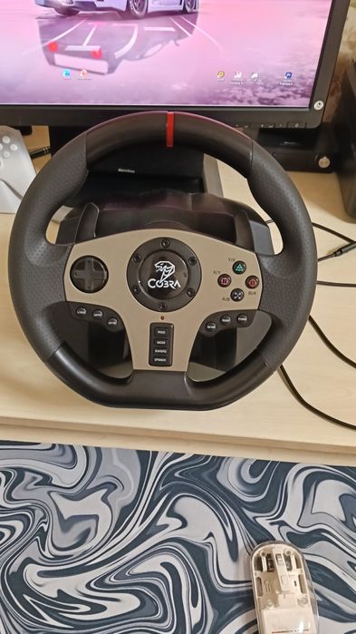 Ігрове кермо cobra rally gt900 pro (Руль + Педалі + КПП)