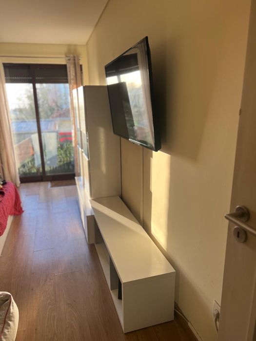 Movel Tv com Iluminacao em Led Azul