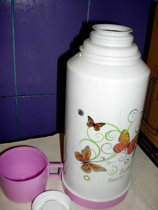 Термос 2 литра cтекло и нержавеющая сталь