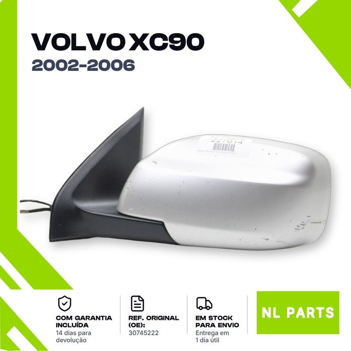 Espelho retrovisor Volvo XC90 30745222 Esquerdo (2002-2006)