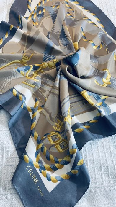 CELINE PARIS chusta jedwabna