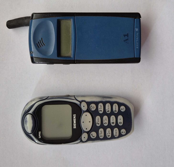 Zestaw 2 retro telefonów: Ericsson GF768 + Siemens ME45 (uszkodzone / na części)