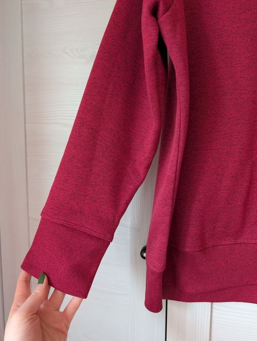 Burgundowa bluza, polar Quechua