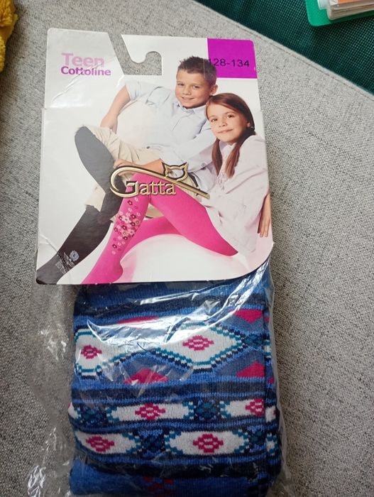 Gatta rajstopy teen cottoline 128-134 nowe