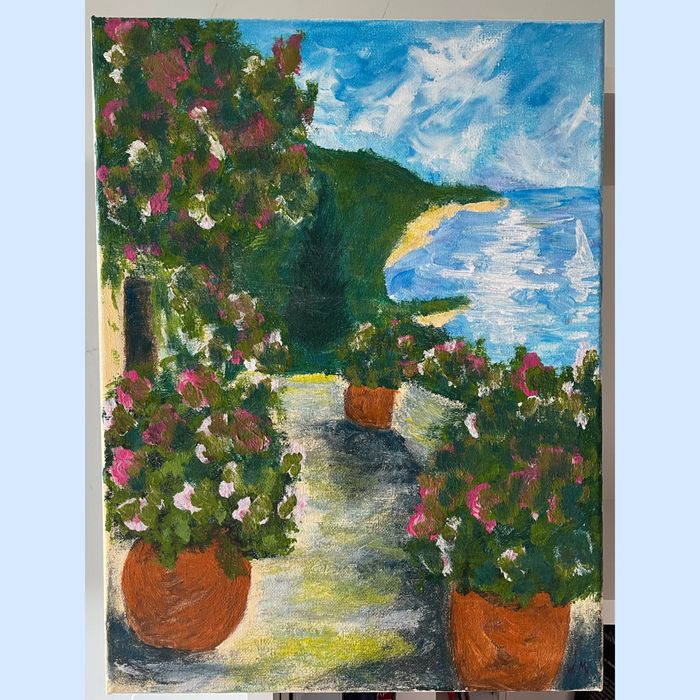 Ręcznie malowany obraz akrylowy 40x30 cm